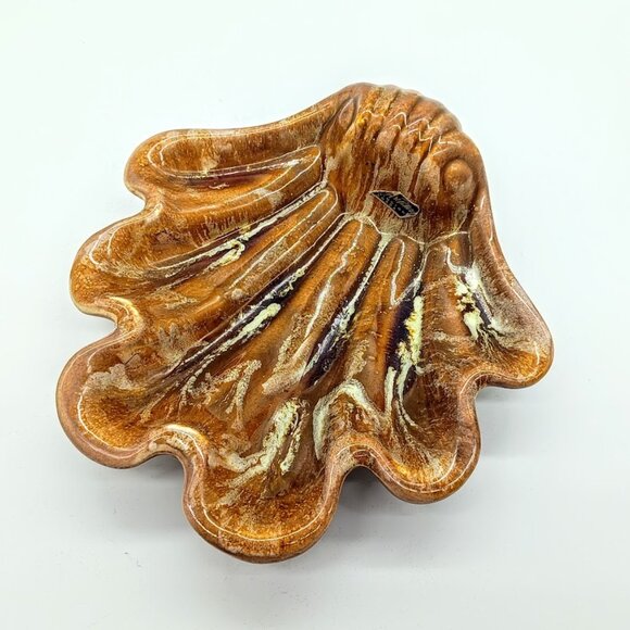 Wyatt Art Pottery Burlington Canada W119 Sea Shell Ceramic Dish - Picture 3 of 6